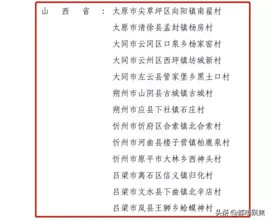 第二批全國鄉村治理示範村公佈，山西3個鎮30個村上榜