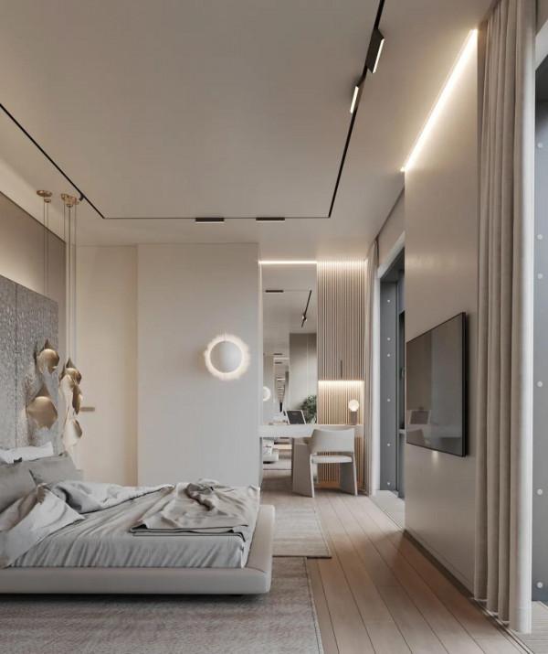 極簡頂層複式,素雅不失奢華 極簡頂層複式,素雅不失奢華