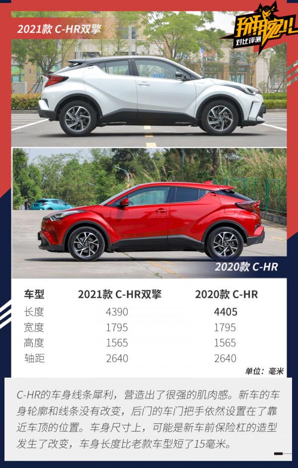 除了新增雙擎還有何變化?豐田C-HR新老車型對比 除了新增雙擎還有何變化?豐田C-HR新老車型對比