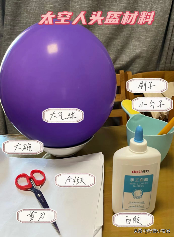 幼兒園科技節手工教程：太空人宇航員頭盔