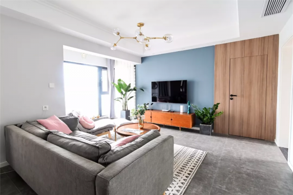 100平現代北歐風裝修案例，穩重中帶有輕鬆