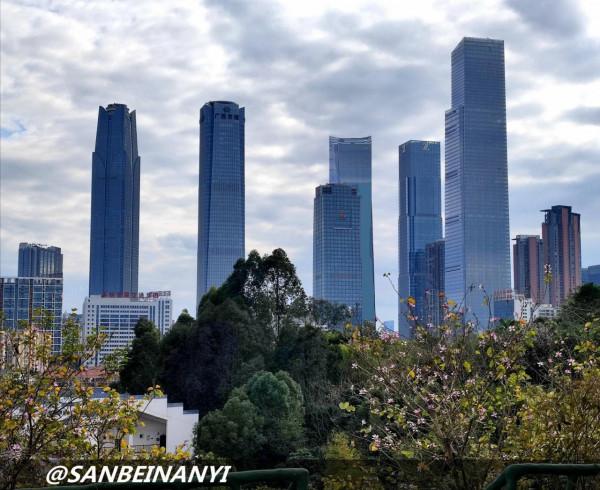 中國面向東盟的核心城市—南寧！CBD核心區，5座摩天樓引領天際線