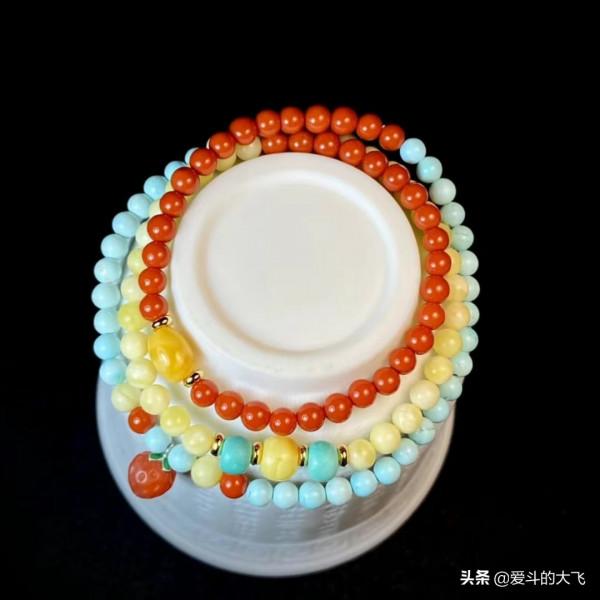 自配的文玩手串，女生絕美繞手神器