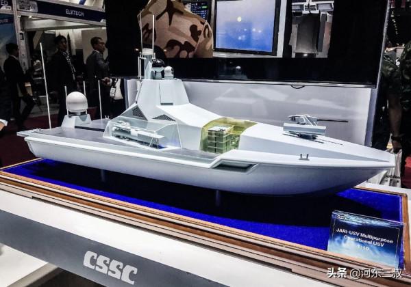 中船重工超級無人艇現身航展，四面相控陣雷達加垂髮成全球唯一