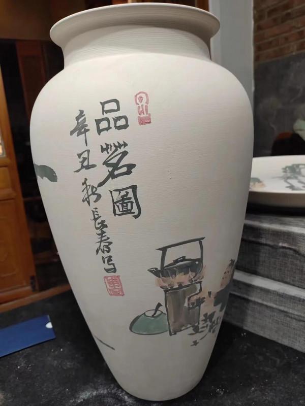 大寫意不在宣紙上也一樣美—-畫家曹長春作品欣賞