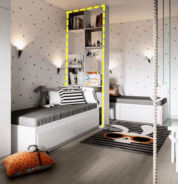 二胎房間別再做上下鋪，這樣去擺放，錢沒白花還能多出3㎡收納