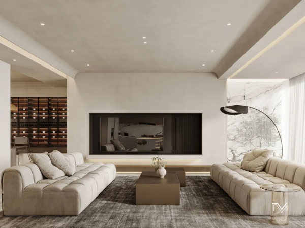 187m²現代侘寂，簡約佈局、簡單搭配，彈奏韻致優雅生活