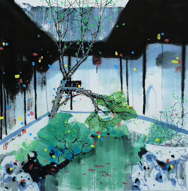 汪鈺元的彩墨畫,唯美詩意 汪鈺元的彩墨畫,唯美詩意