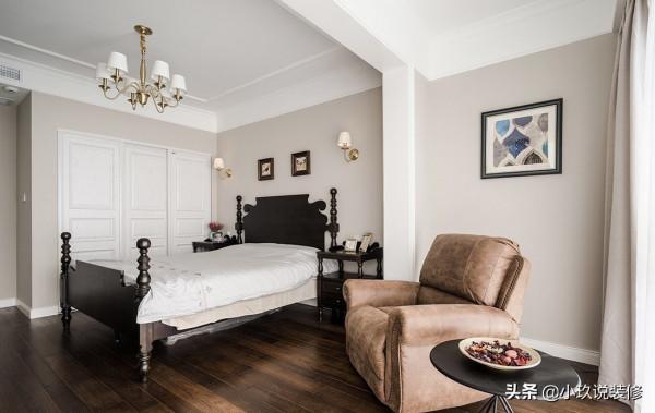 158㎡美式混搭裝修，全屋配色賞心悅目，背景牆更是讓人眼前一亮