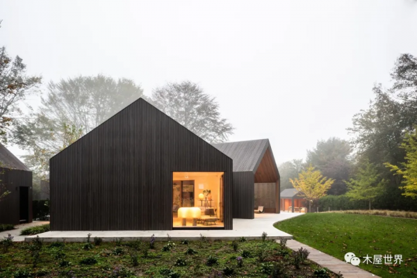 六方屋，流線型屋頂的現代穀倉式住宅