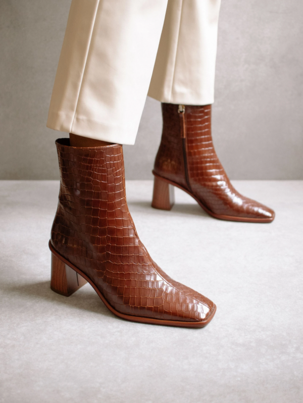 冬天穿褲子，就要配短靴