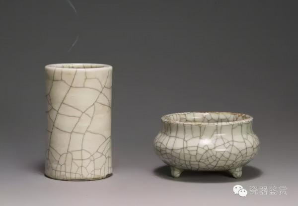 雲煙過眼 -- 哥釉文房小品一組