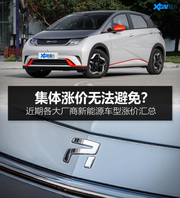 想買新能源先看這裡 近期漲價的車型都在這了