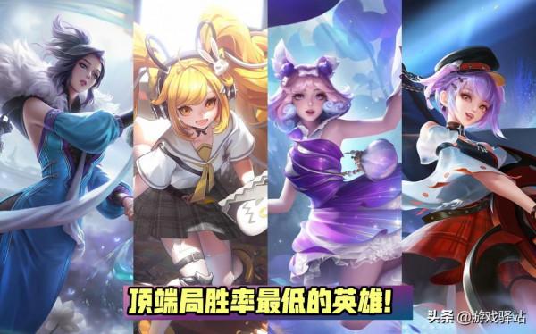 王者榮耀：高星局榜單上線，大神愛用真傷英雄，3位法師不受待見