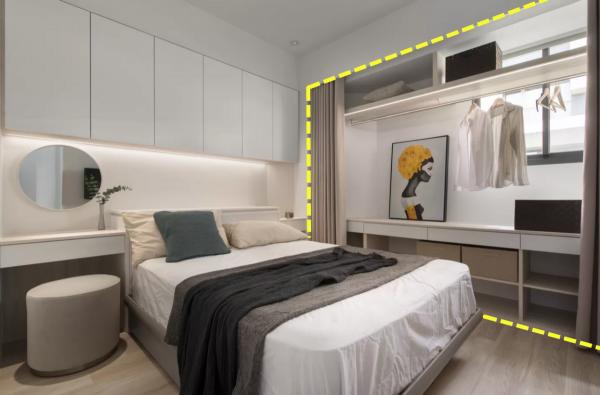 同樣是臥室,她連窗邊都不放過,請師傅裝成衣帽間,多出2㎡收納 同樣是臥室,她連窗邊都不放過,請師傅裝成衣帽間,多出2㎡收納