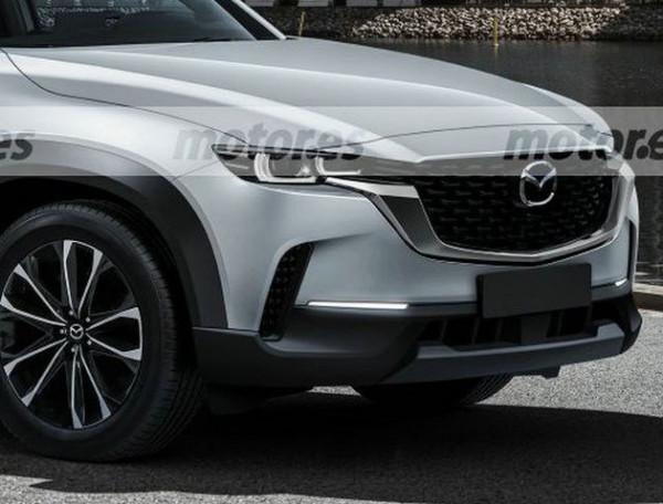 馬自達CX-80假想圖曝光，中級SUV，前置後驅平臺，或後年亮相