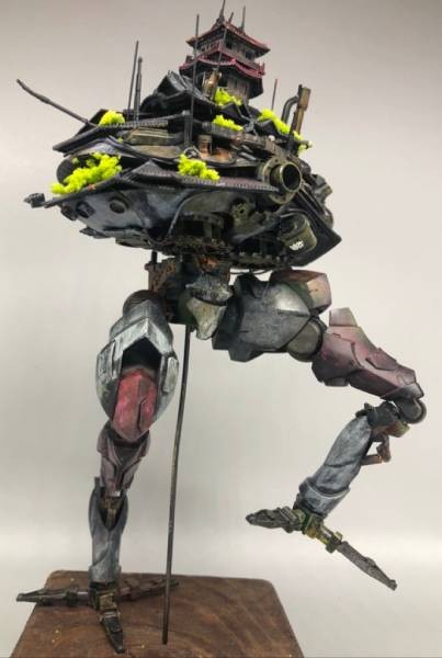 玩家打造創意鋼普拉 移動大扎姆上放古城意外和諧