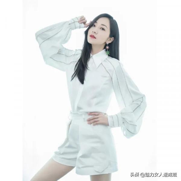 第98篇：明星韓雪同款白色襯衫，小眾襯衣時尚短褲