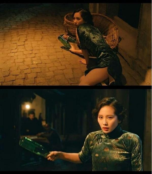 劉詩詩這套旗袍自帶一種妖冶病嬌的味道