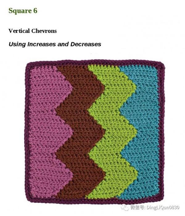 「鉤編圖解」28個經典的雙面彩色編織圖案，製作家居小物很好用