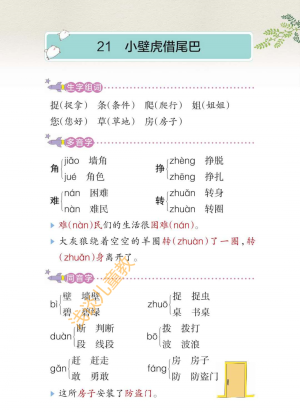 一年級語文下冊，經典課堂筆記，預習必備