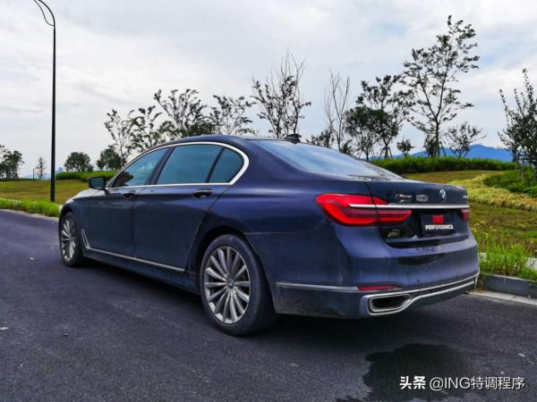 17款寶馬740Li刷ecu升級ING特調，一階70匹到手、加速更有力