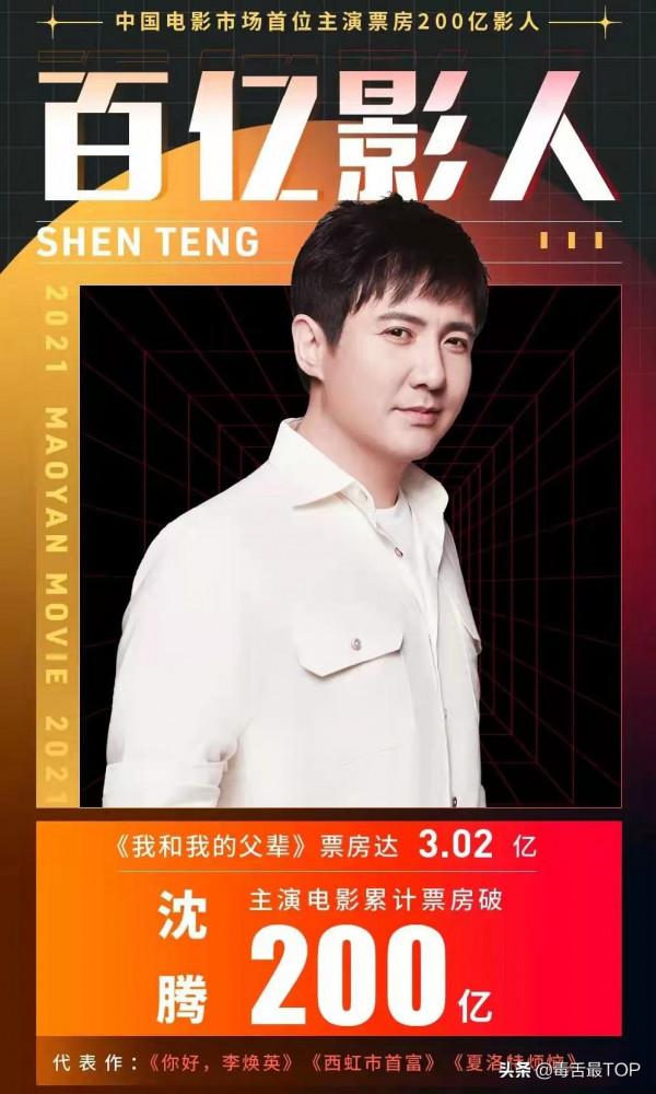 2021年十位票房“百億先生”排名，王寶強上榜，誰的含金量最高？