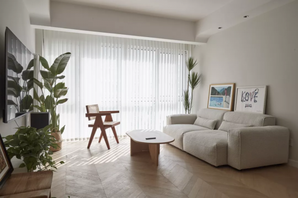 77㎡高質量北歐風,落地窗+百葉簾美翻了 77㎡高質量北歐風,落地窗+百葉簾美翻了