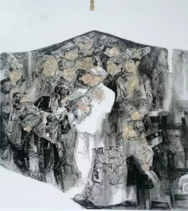 美女畫家王永芬，講解怎樣臨摹及創作寫意人物畫