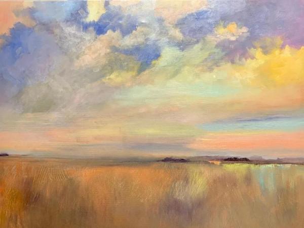 比利時女畫家伊芙&CenterDot;米勒粉彩畫中的天空之美，風景中最具情感