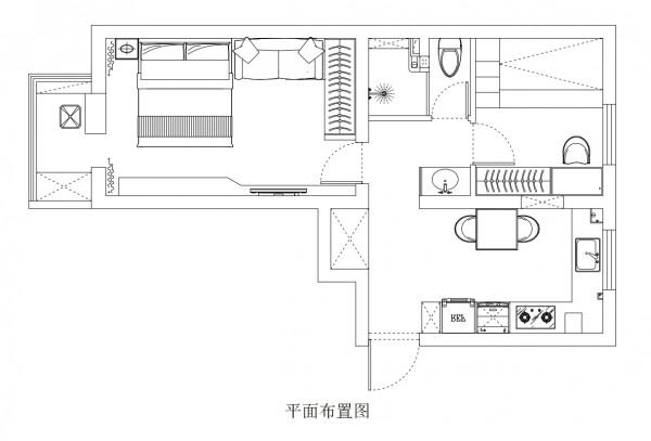 57㎡小戶型將“客廳”搬進臥室，超多“功能區”生活更便利