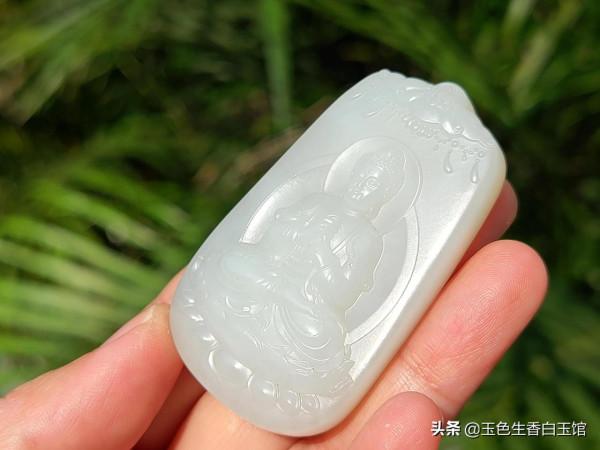 好玉分享｜［臻品.觀音白玉牌］狹義新疆和田玉籽料牌子