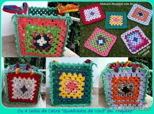 舊T恤以後不要扔,教你鉤成24種收納籃,美到眼花繚亂!(附針法圖解