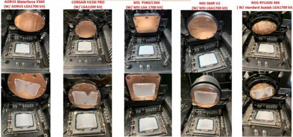 LGA 1700相容扣具熱接觸不良 多款舊型號一體式CPU水冷受影響 LGA 1700相容扣具熱接觸不良 多款舊型號一體式CPU水冷受影響