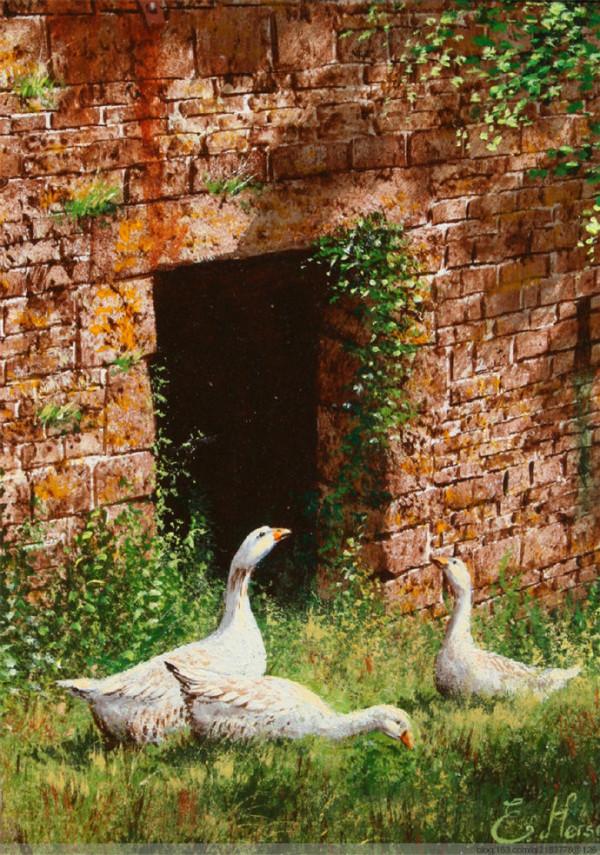 英國藝術家Edward.Hersey田園,一種美好的記憶 英國藝術家Edward.Hersey田園,一種美好的記憶