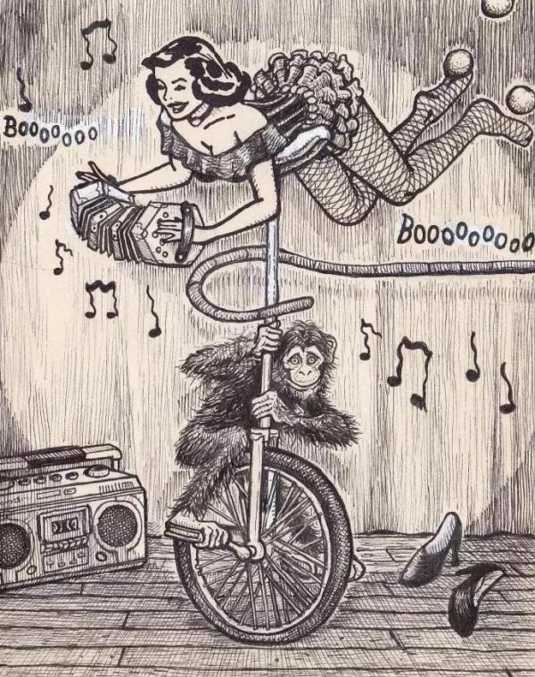 一張未畫完的美女畫像，在畫家的筆下變成了跌宕起伏漫畫故事