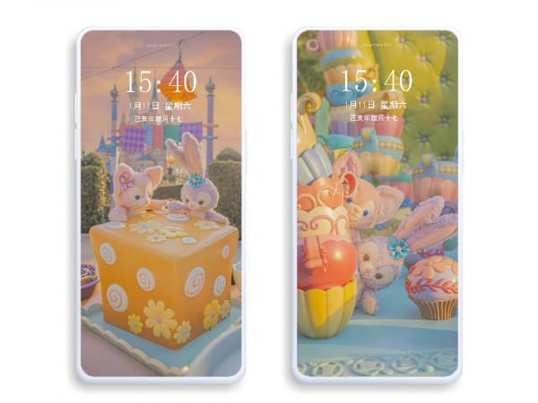 浪漫夢幻的冬日迪士尼攝影桌布，這也太治癒了