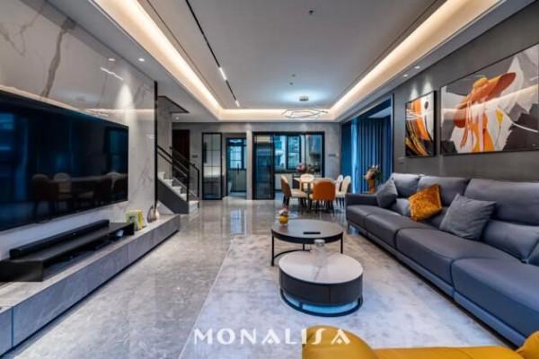 蒙娜麗莎瓷磚|現代輕奢三層疊墅,三代人獨立自由的家 蒙娜麗莎瓷磚|現代輕奢三層疊墅,三代人獨立自由的家