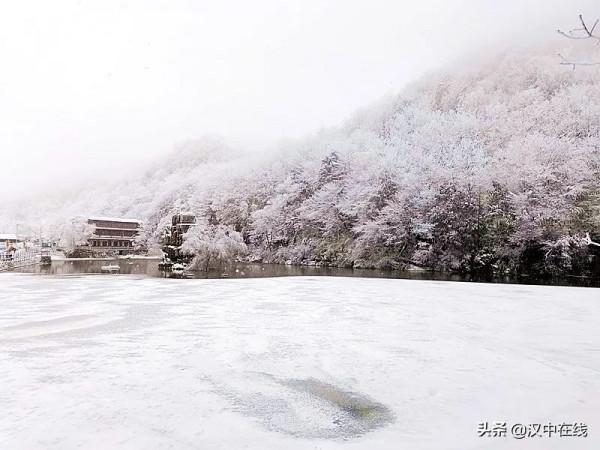 宛如仙境！漢江源景區下雪啦
