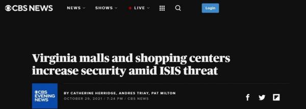 美媒:擔心極端組織發動“恐怖襲擊”,美國弗吉尼亞州大幅增加警力部署 美媒:擔心極端組織發動“恐怖襲擊”,美國弗吉尼亞州大幅增加警力部署