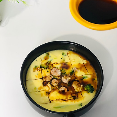 減脂快手餐/西藍花蝦仁蒸蛋