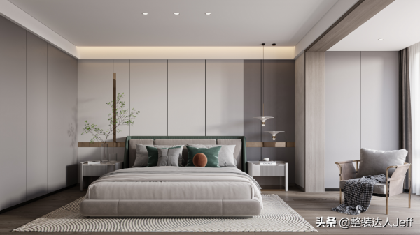 200㎡現代風三居室住宅，領略小資生活的輕奢