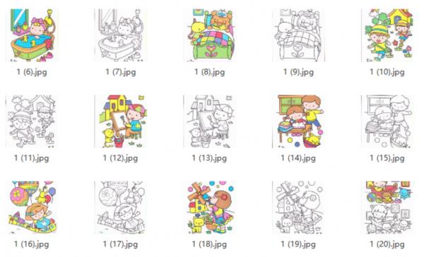 200頁寶寶塗色畫 （適合2-6歲），讓孩子邊玩邊學，提高審美觀