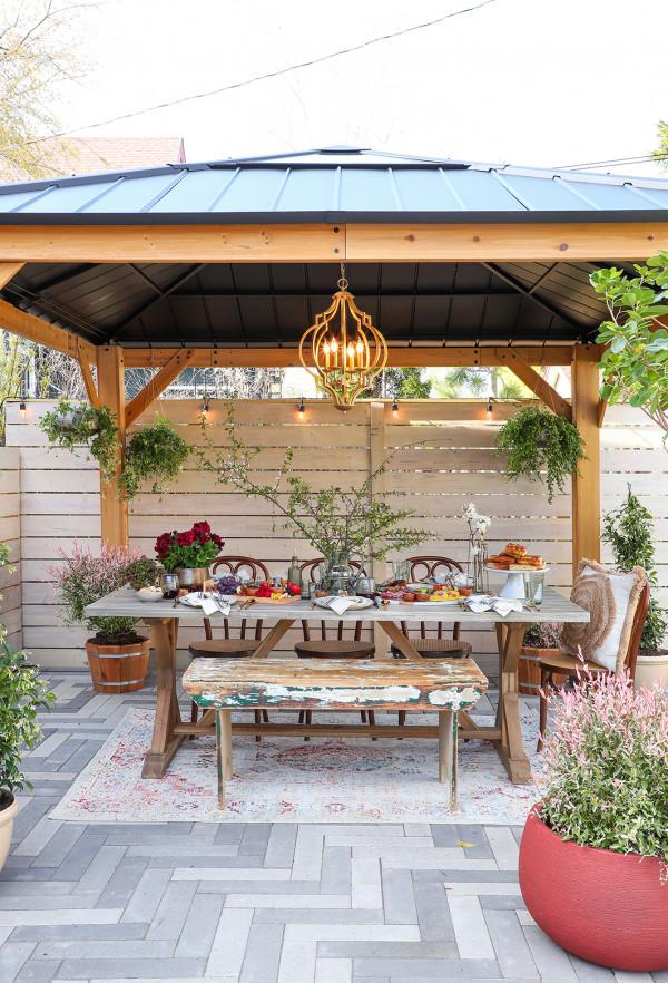 不用羨慕了！離子柒的涼亭生活又近了一步