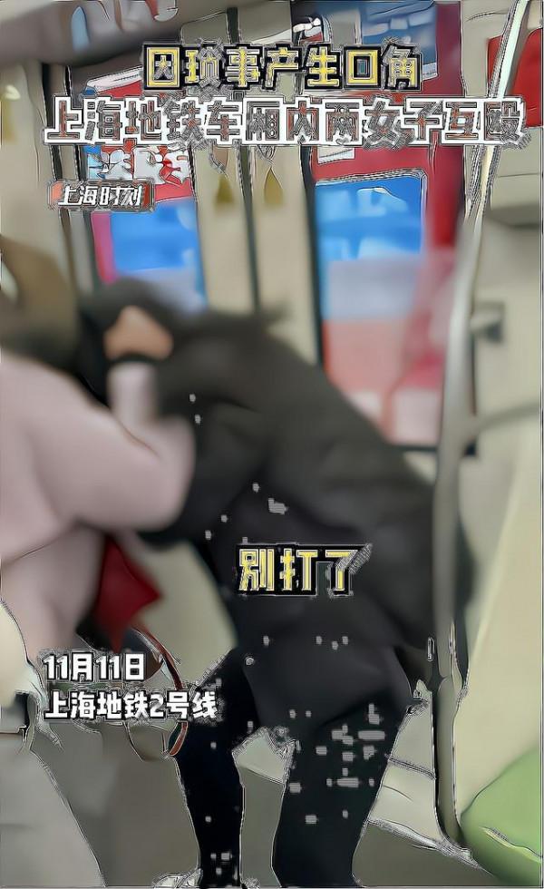 上海地鐵兩女子上演全武行,旁觀者不解,孕婦打架能如此兇猛 上海地鐵兩女子上演全武行,旁觀者不解,孕婦打架能如此兇猛