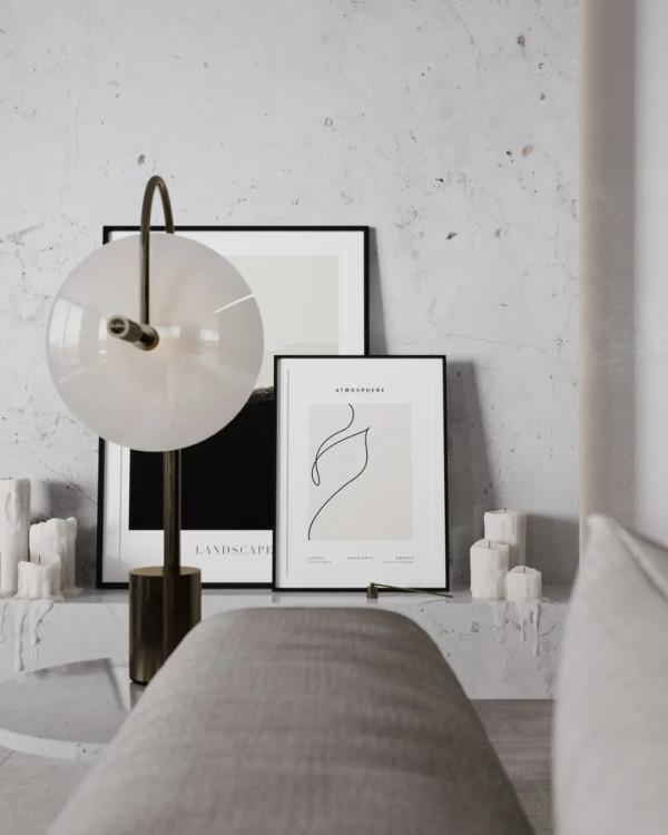 眾乙研設別墅裝飾丨260㎡,極簡主義黑白灰別墅