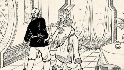 民間故事：嚴冬狗蝨滿身大汗，財主忽然一驚，狗蝨暗喜：上鉤了