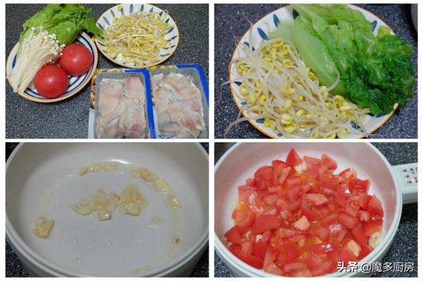 爸爸週末加班不在家，母女三人煮了兩道菜一壺茶，營養鮮美真好吃