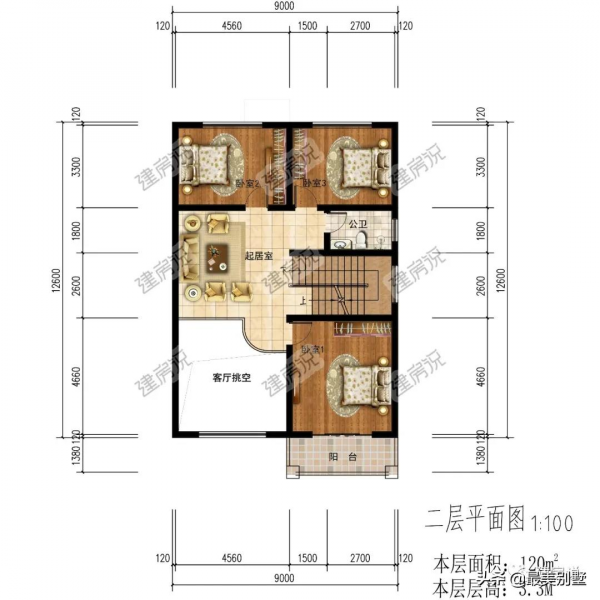 2022年建房的好選擇，120平的別墅，全家老小都喜歡，趕緊看看