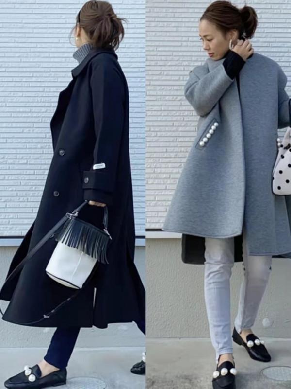 身高1米5的中年女人，冬季穿大衣建議掌握四個要點，保暖又顯高